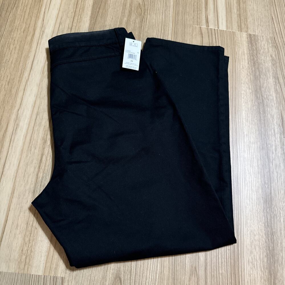 Volcom Women's Chickie High Rise Chino Pants Black Size 32